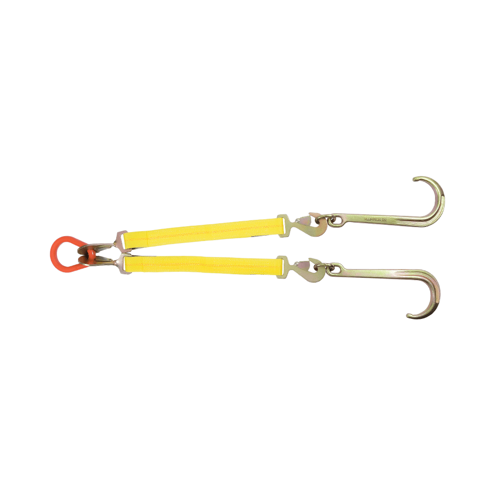 Catraca J-Hook Tie-Down V-Strap Design RTJ Gancho multiponto para uso em caminhão de reboque