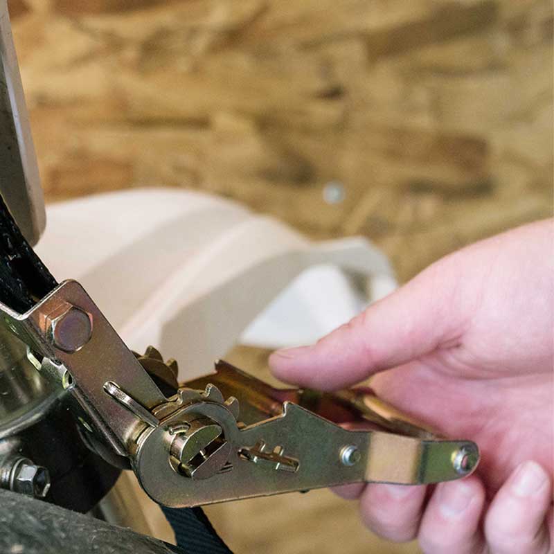 1'' X 7' Mini Correia Catraca para Motocicleta com Ganchos S