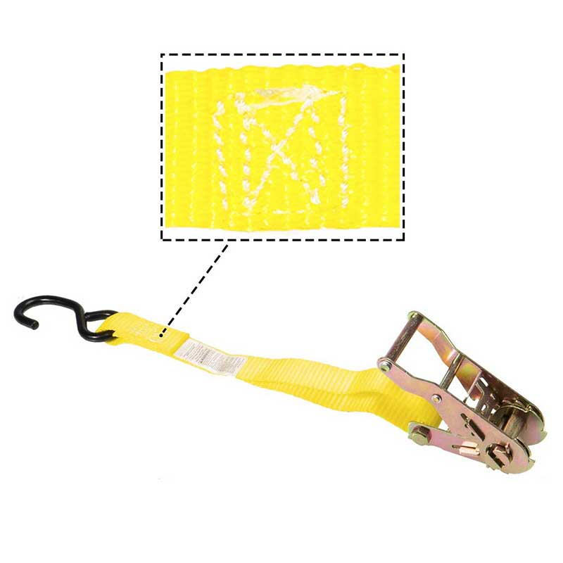 Personalização de fábrica 1'' X 15' Correia de amarração de carga de caminhão com gancho em S