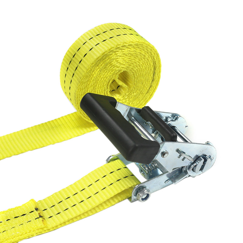 Correias de catraca com alça revestida de borracha 35mm 2t para transporte de carga