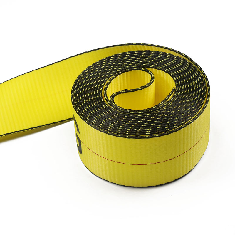 Correia de amarração de catraca de carga de tecido de poliéster de alta elasticidade de 3 polegadas