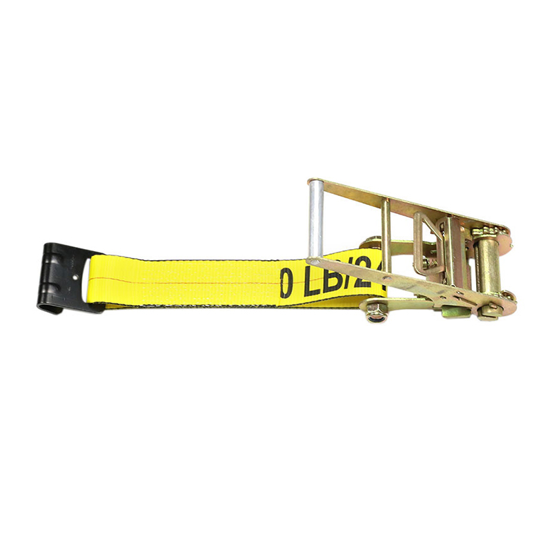 Correia de catraca resistente de 3 polegadas com gancho plano para caminhão de reboque Correia de catraca resistente de 3 polegadas com gancho plano para caminhão de reboque