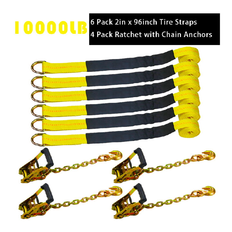 The Wheel Lift Strap 10000lbs Lasso Strap com corrente