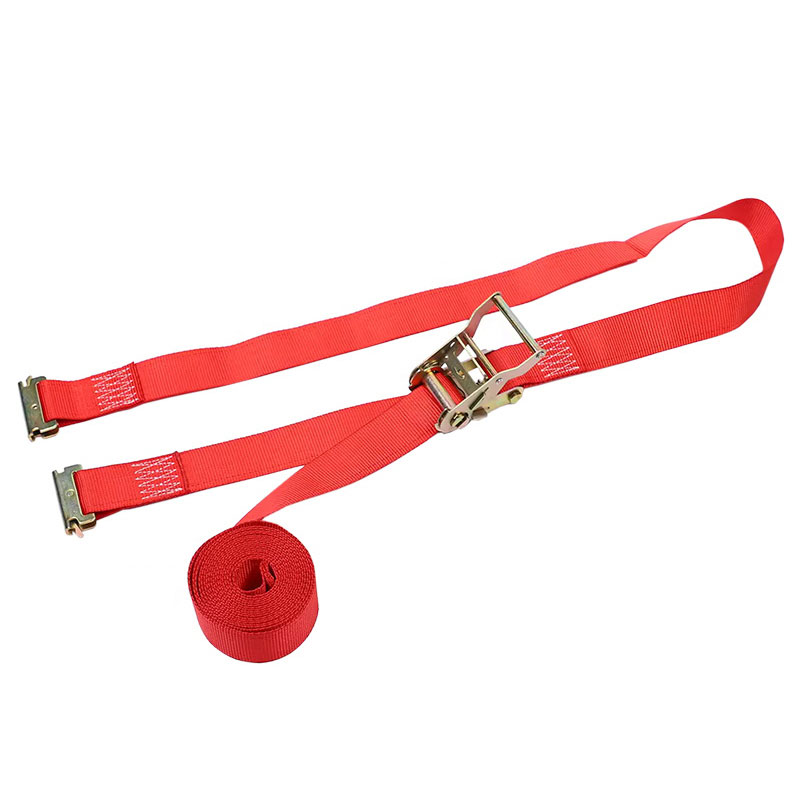 Correia de catraca E-Track vermelha de 2'' X 12'