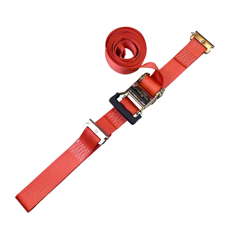 Correia de catraca de amarração E-Track com impressão digital vermelha de 2'' X 12' Correia de catraca de amarração E-Track com impressão digital vermelha de 2'' X 12'