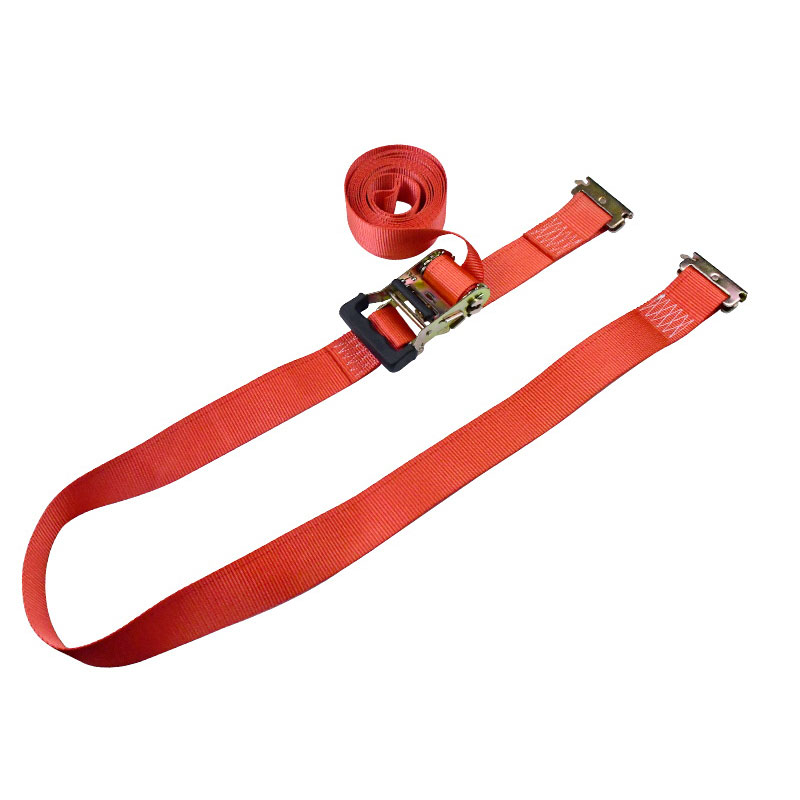Correia de catraca de amarração E-Track com impressão digital vermelha de 2'' X 12'