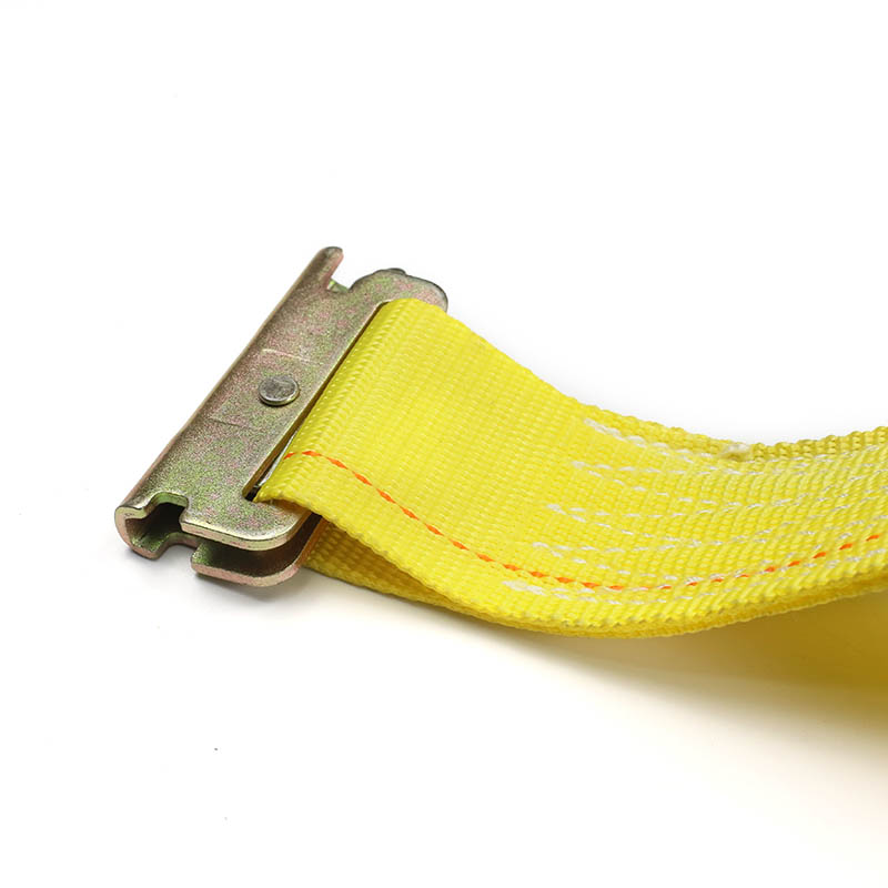 Correia de catraca E-Track de 2 polegadas azul amarelo