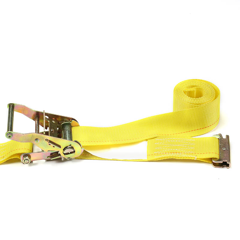 Correia de catraca E-Track de 2 polegadas azul amarelo