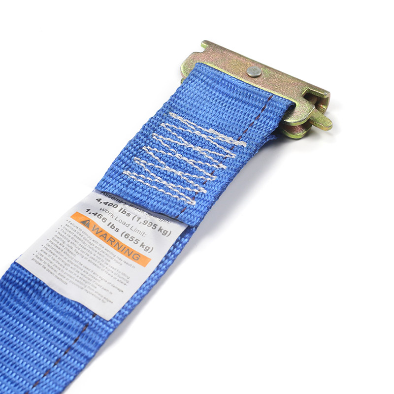 Correia de catraca E-Track de 2 polegadas (azul)